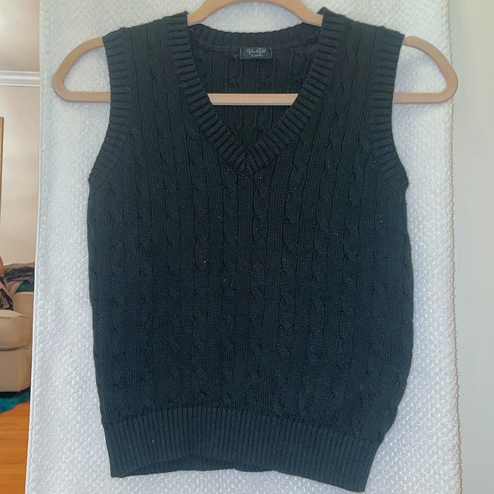 Dark Green Sweater Vest- John Galt/Brandy Melville